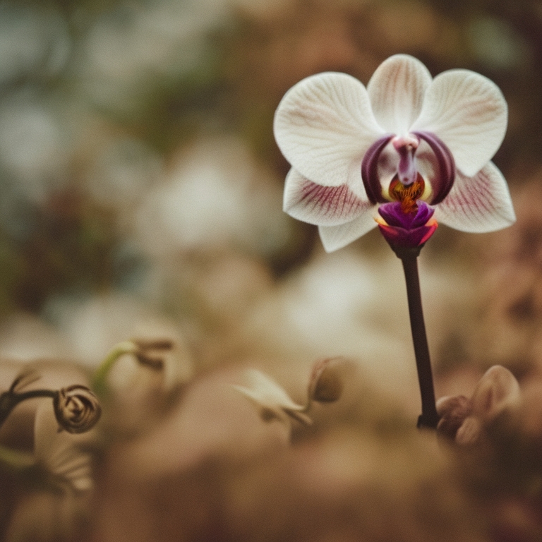 And I, A Lone Orchid